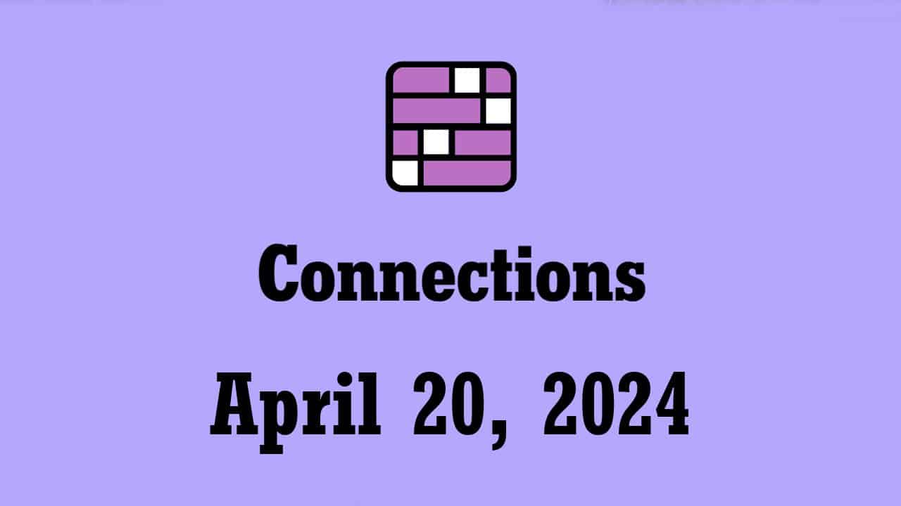 Nyt Connections Hints April 3 2024 Bette Othilie