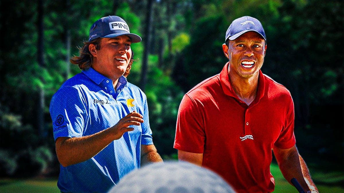 Neal Shipley and Tiger Woods at The Masters.
