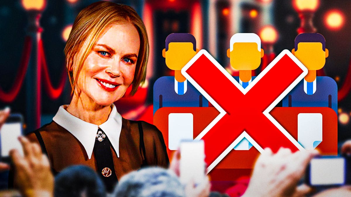Nicole Kidman and a red x.