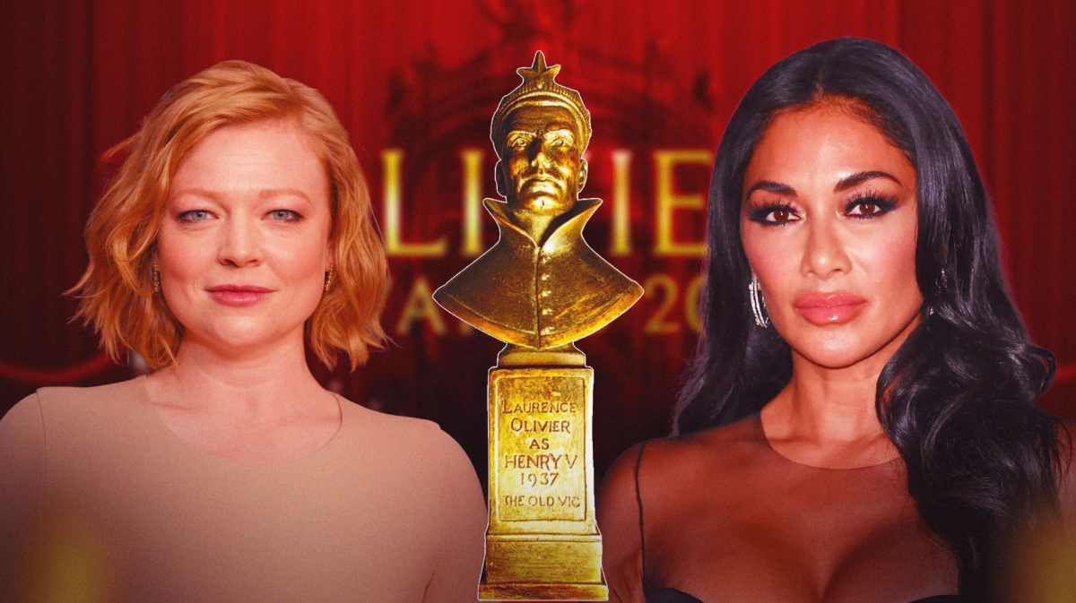 Sarah Snook, Olivier Award trophy, Nicole Scherzinger