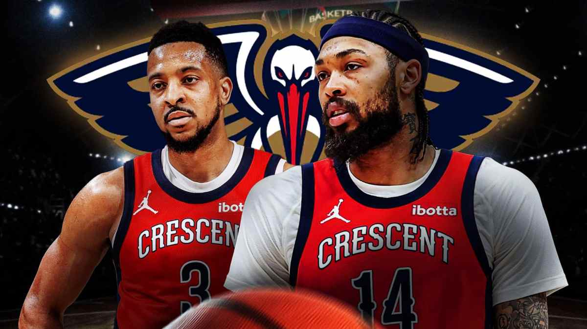 Pelican' Brandon Ingrams looks at Thunder fans after Game 4 NBA Playoffs loss