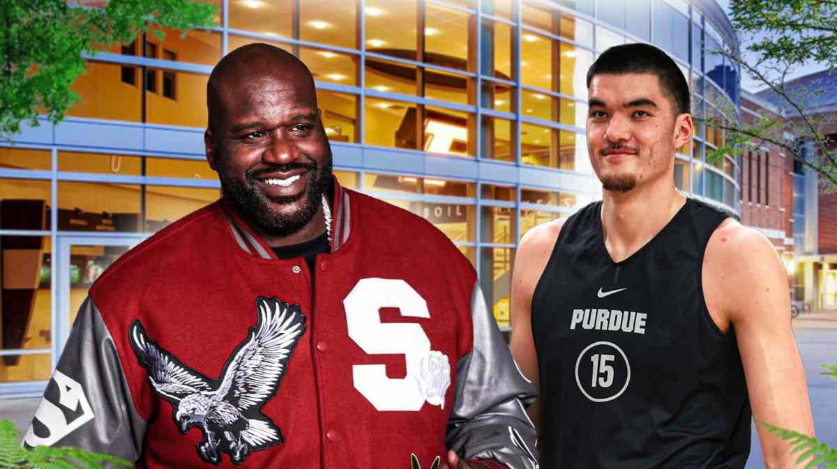 Purdue basketball star Zach Edey Shaquille O'Neal March Madness