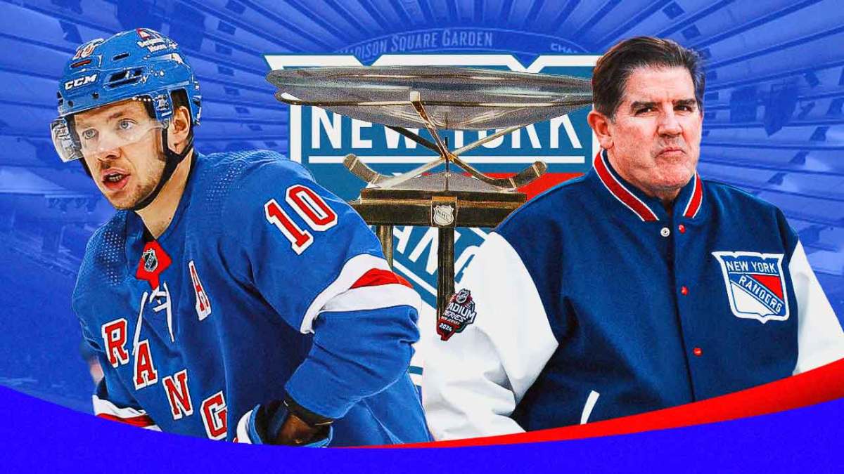 The Rangers with the Presidents Trophy.