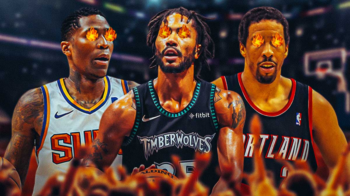 Jamal Crawford, Derrick Rose and Andre Miller with fire in their eyes.