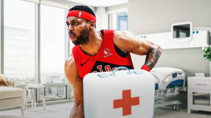 Bruce Brown with a first aid kit