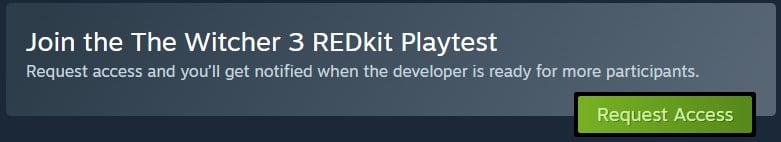 Requesting for the Witcher 3 RedKit Access