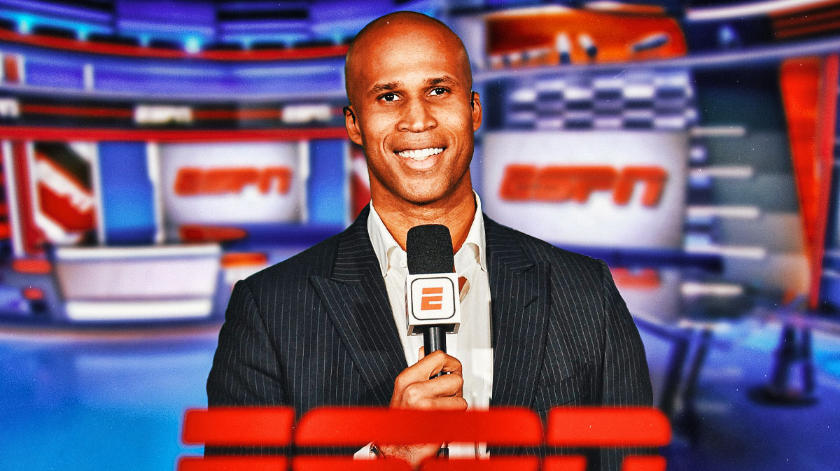 Richard Jefferson working as an NBA analyst for ESPN.