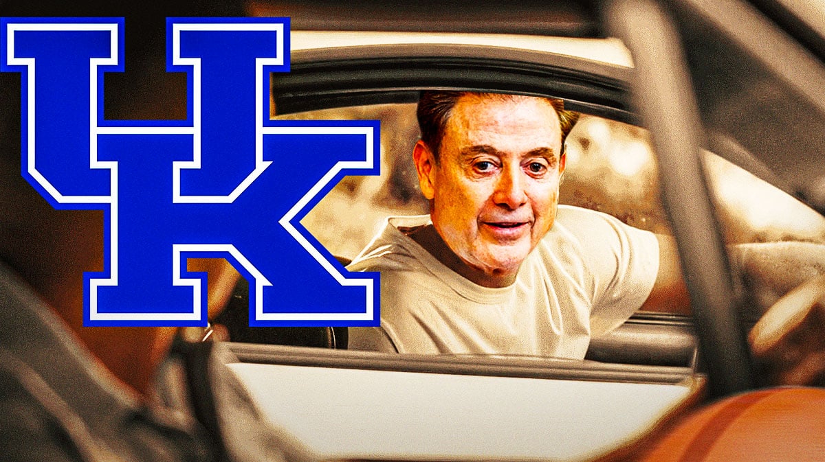 Rick Pitino (St. John's basketball head coach) as Paul Walker, add Kentucky basketball logo to head of Vin Diesel