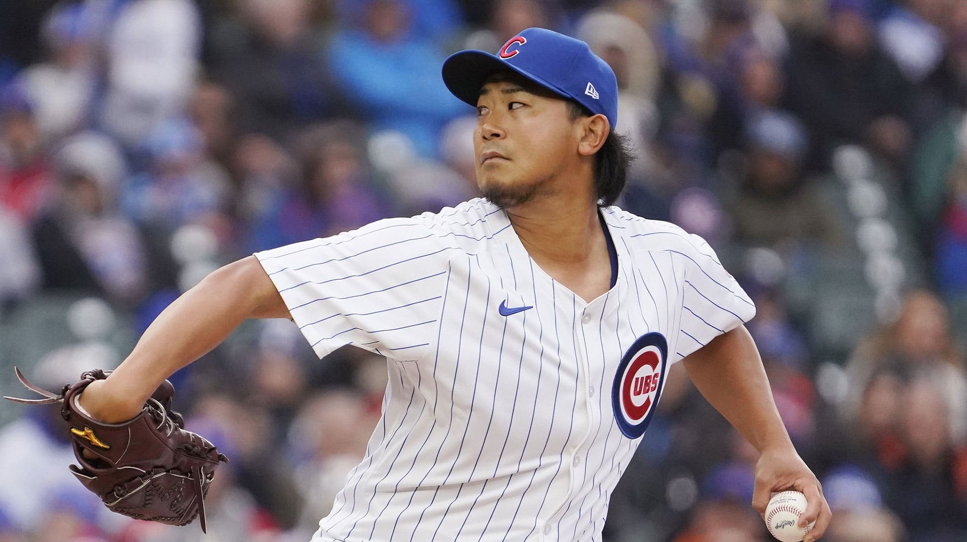 Apr 1, 2024; Chicago, Illinois, USA; Chicago Cubs starting pitcher Shota Imanaga (18) pitches against the Colorado Rockies during the first inning at Wrigley Field. Mandatory Credit: David Banks-USA TODAY Sports