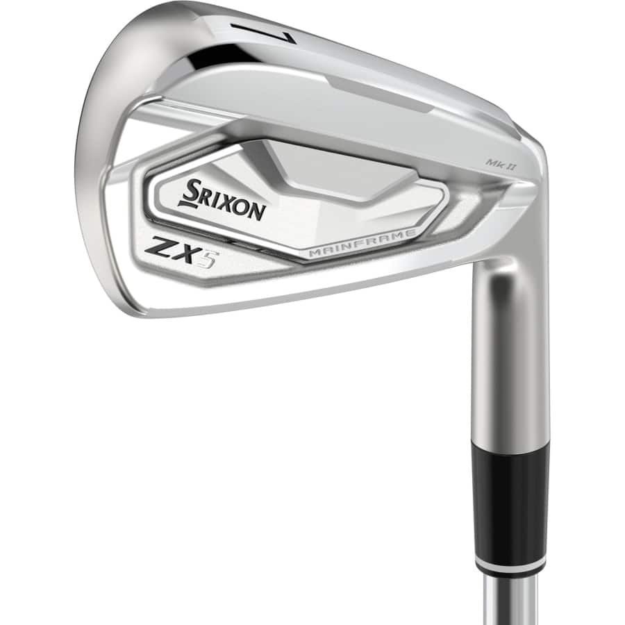 Srixon ZX5 MKII Golf Irons on a white background.