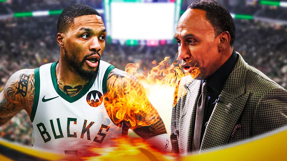 Bucks' Damian Lillard and ESPN analyst Stephen A. Smith