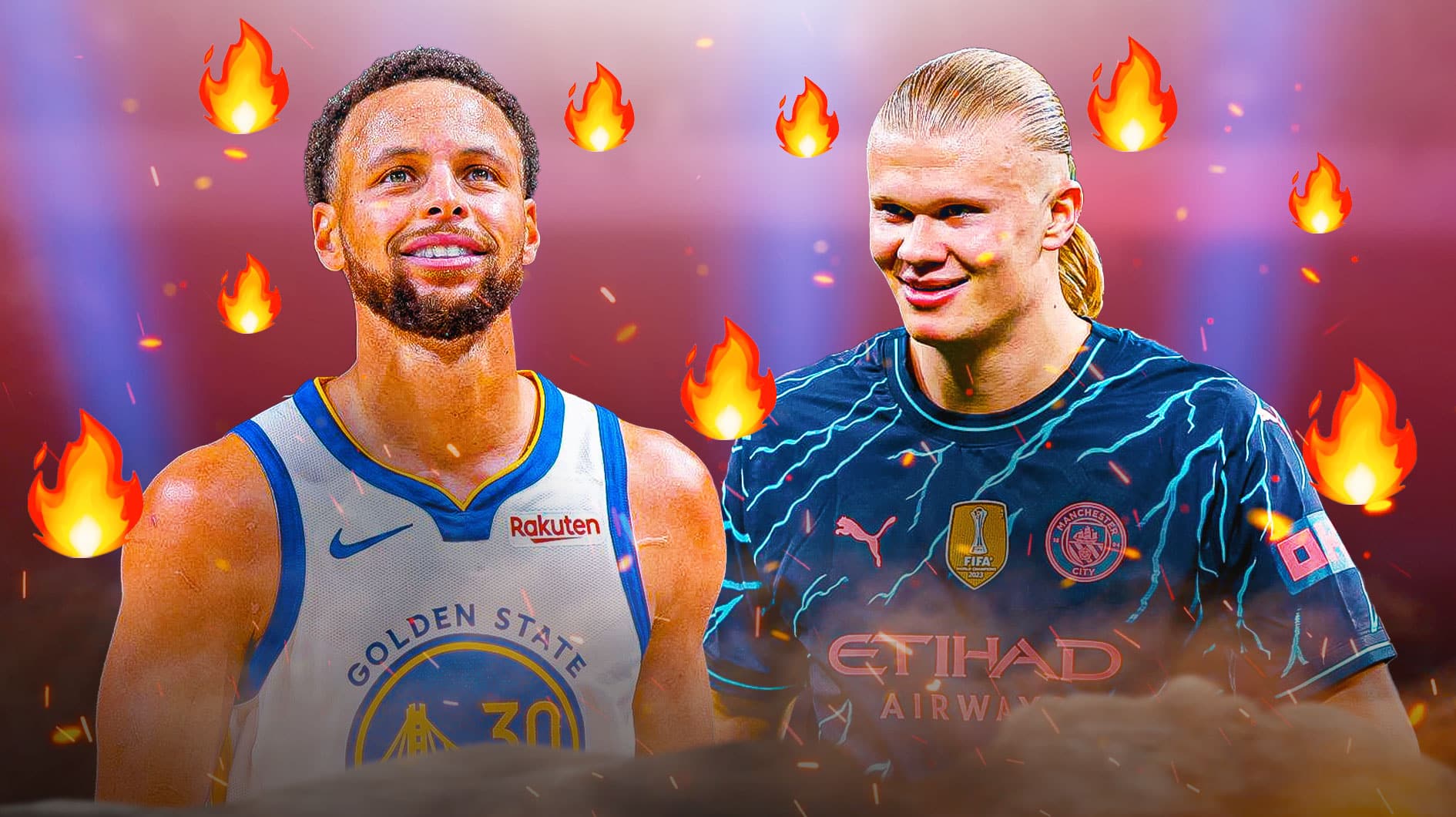 Warriors' Stephen Curry, Manchester City's Erling Haaland complete ...