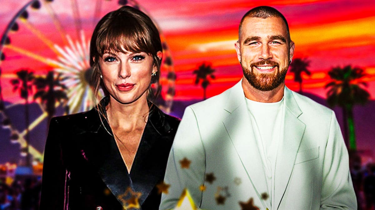 Taylor Swift and Travis Kelce at Coachella.
