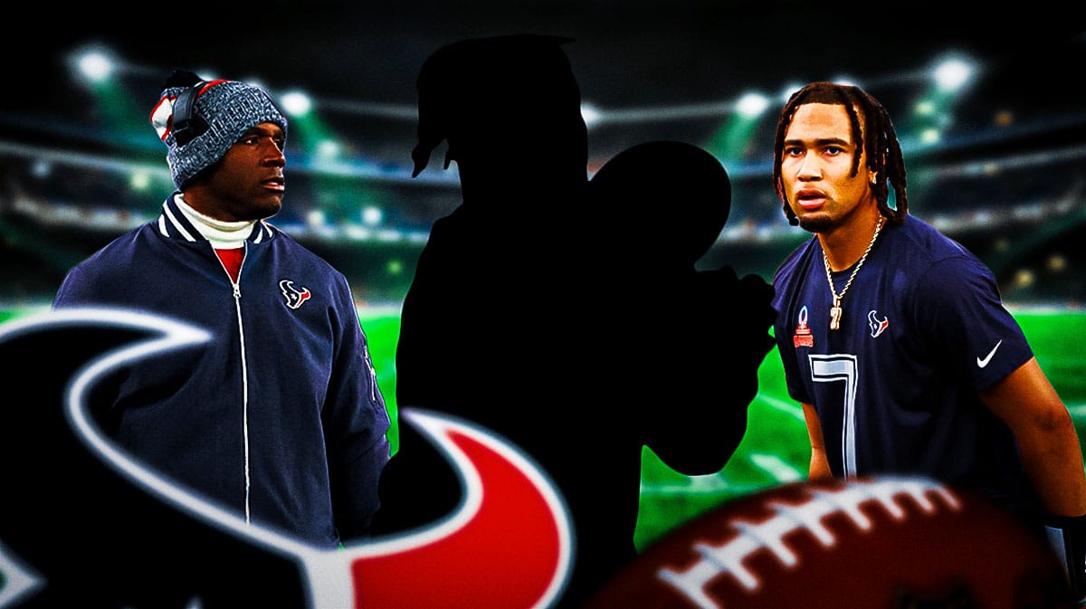 Kamari Lassiter as a sihouette. DeMeco Ryans, CJ Stroud