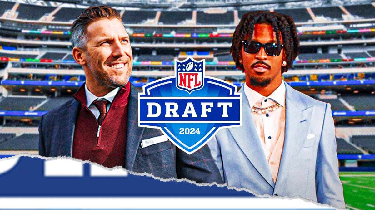 Washington Commanders general manager Adam Peters and quarterback Jayden Daniels