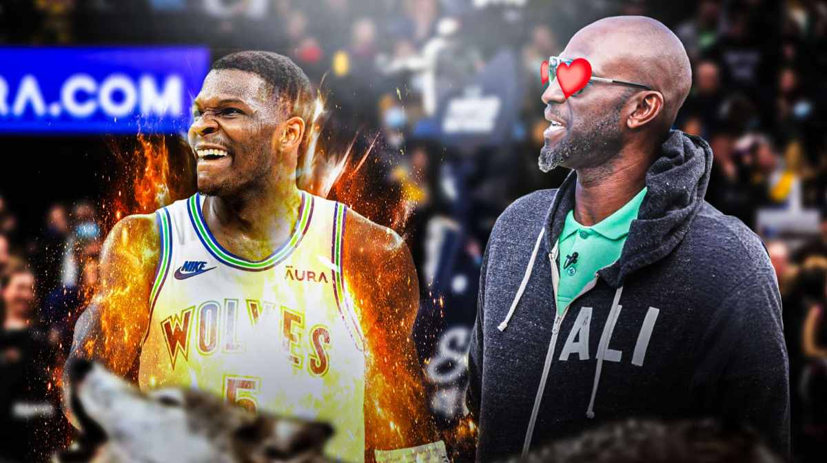 Timberwolves star Anthony Edwards on fire with Kevin Garnett
