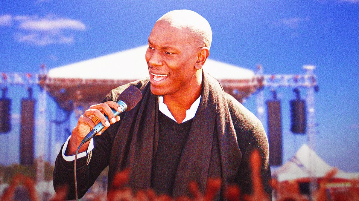 Tyrese Gibson singing.