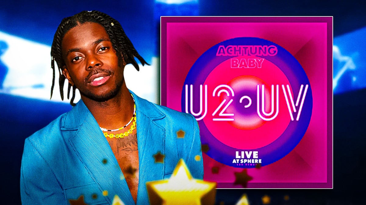 Pauli "The PSM" Lovejoy with U2:UV Achtung Baby Live at Sphere and Zoo Station background.