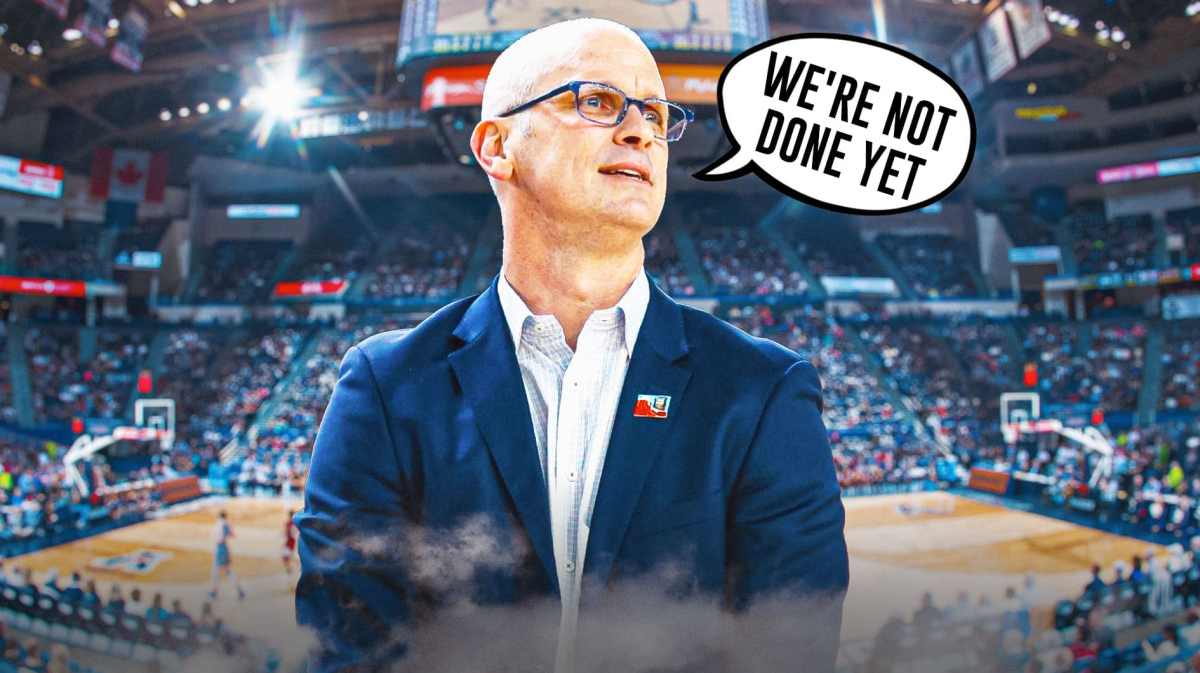 Dan Hurley saying "we're not done yet