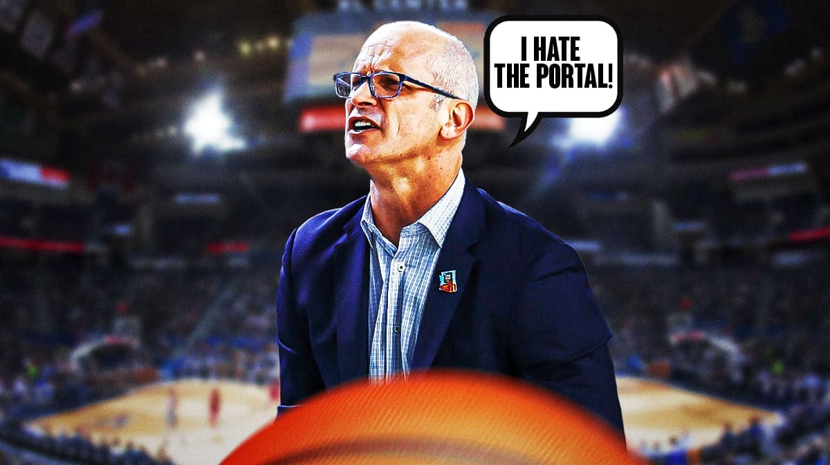 Dan Hurley cries and says "I hate the portal!"