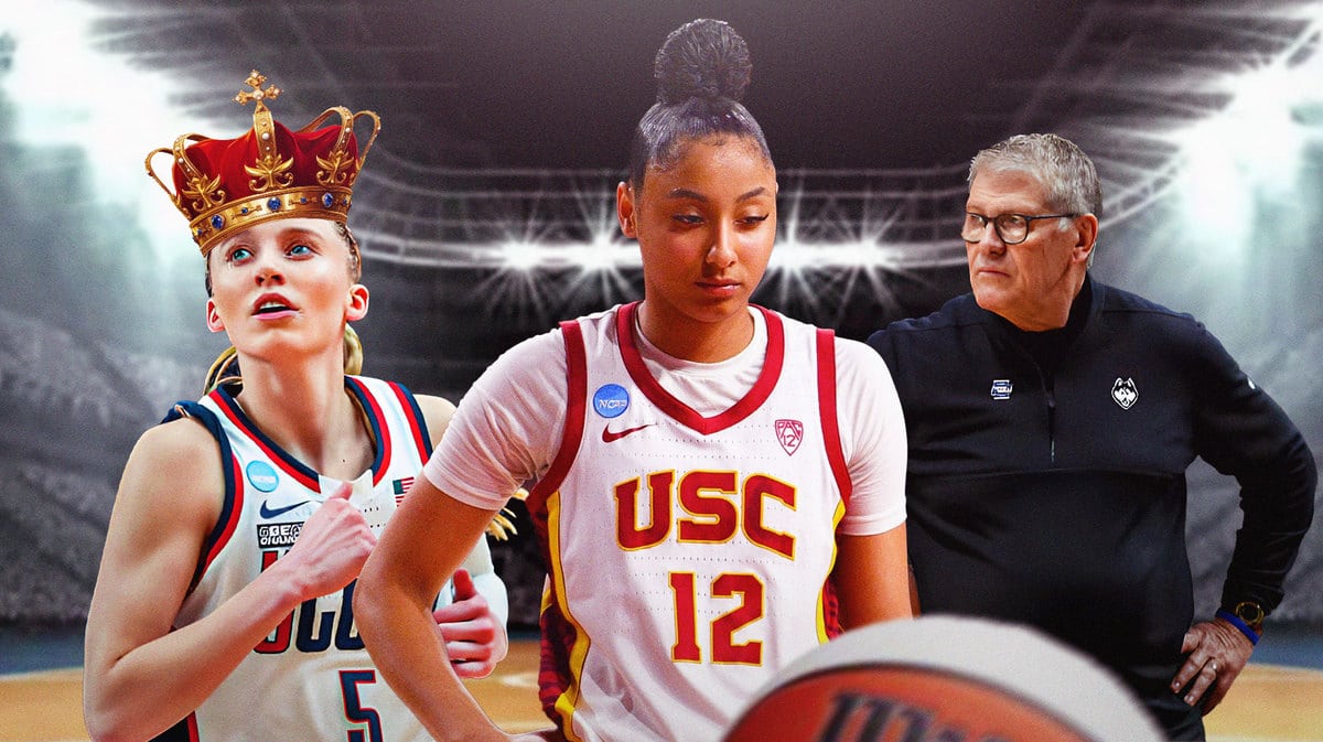 USC Juju Watkins after March Madness loss to Paige Bueckers and Geno Auriemma UConn