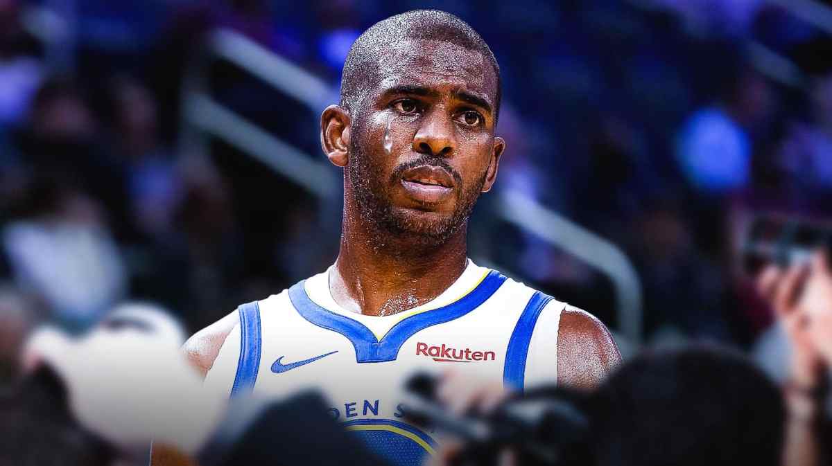 Chris Paul with sad face, Golden State Warriors