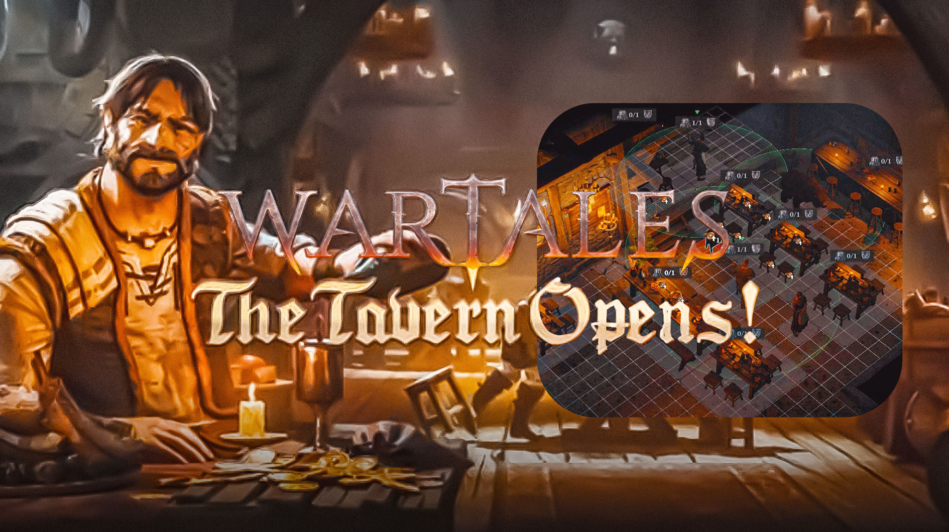 Wartales добавляет Sim Management через DLC The Tavern Opens
