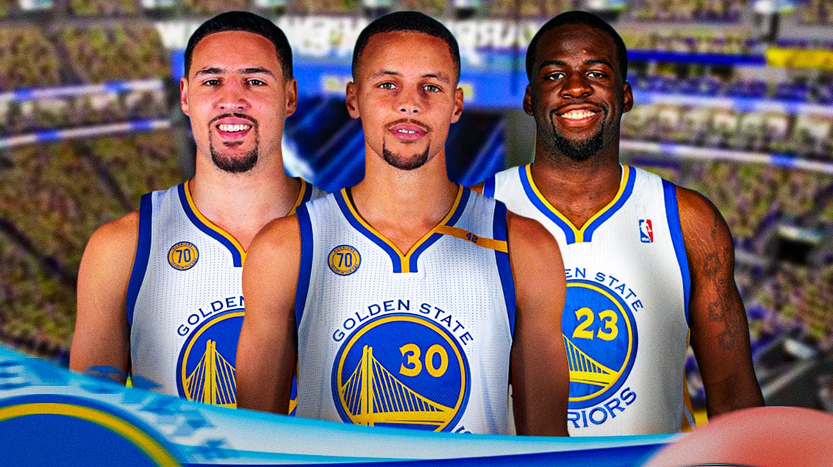 Steph Curry, Draymond Green, Klay Thompson on Warriors