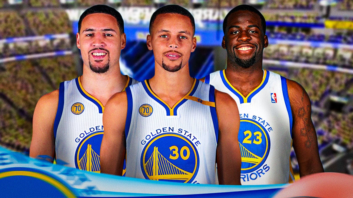 Steph Curry, Draymond Green, Klay Thompson on Warriors