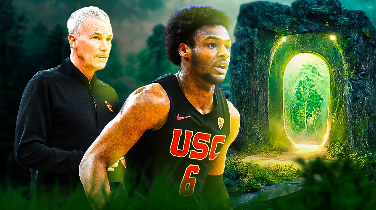 Bronny James with former USC coach Andy Enfield amid NBA Draft and NCAA Transfer Portal decision