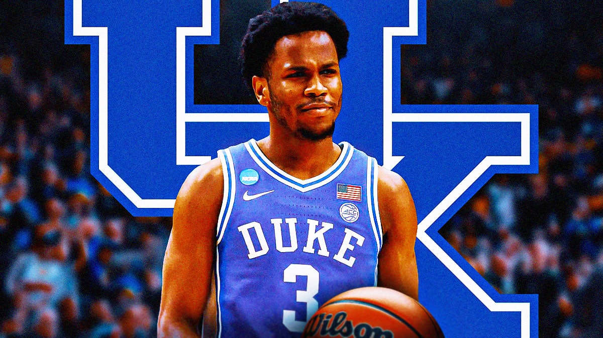 Jeremy Roach, Kentucky basketball, Duke basketball, Wildcats, transfer portal, Jeremy Roach and Kentucky logo with Kentucky basketball arena in the background