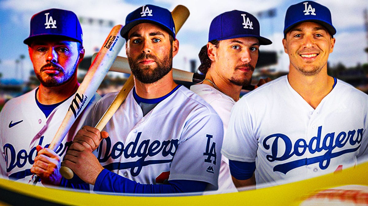 Dodgers Gavin Lux, Chris Taylor, James Outman, Kiki Hernandez