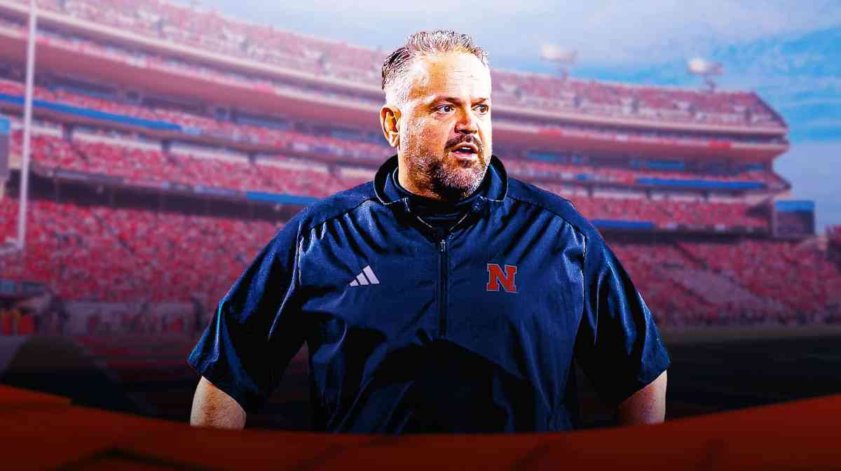 Transfer portal, Nebraska football, Cornhuskers, Matt Rhule, Nebraska transfer portal, Matt Rhule with Nebraska football stadium in the background