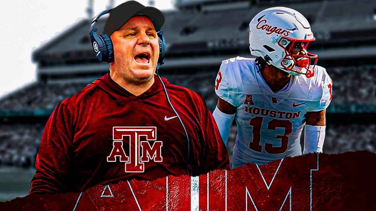 Texas A&M football head coach Mike Elko, Houston Cougars Sam Brown