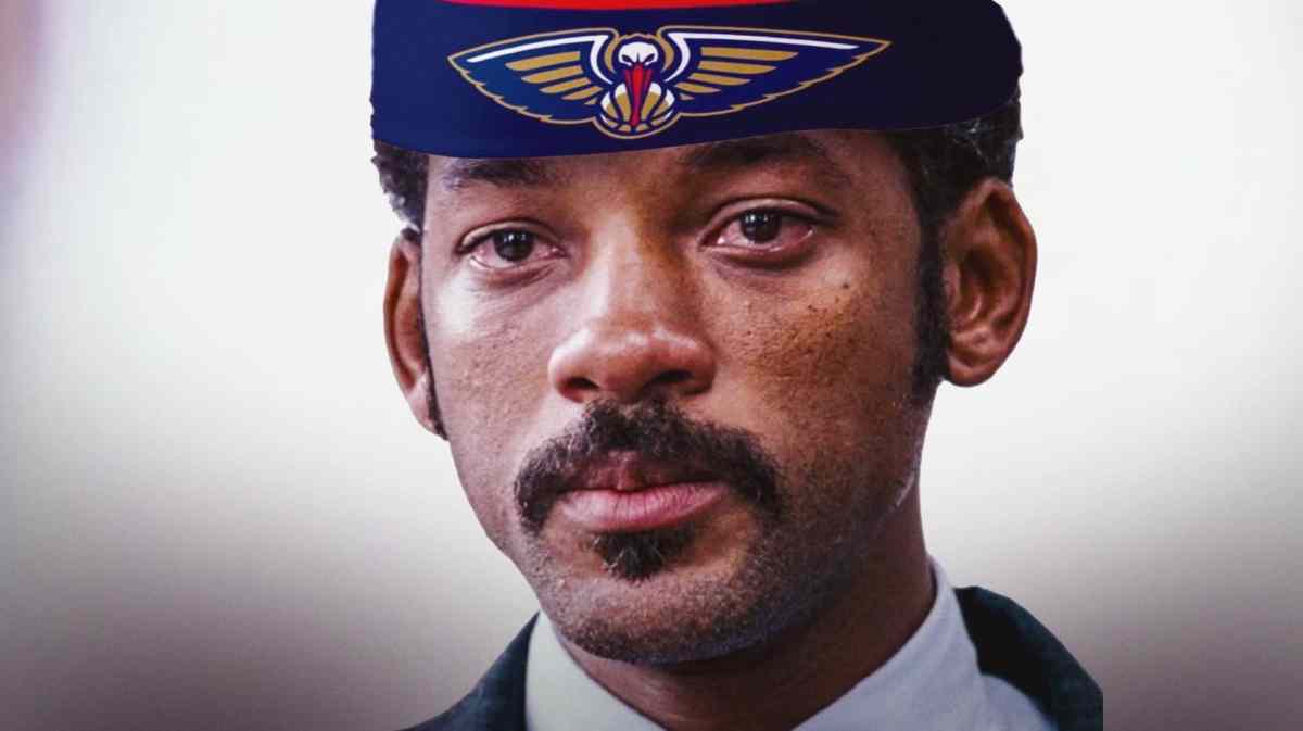 Will Smith with a Pelicans headband