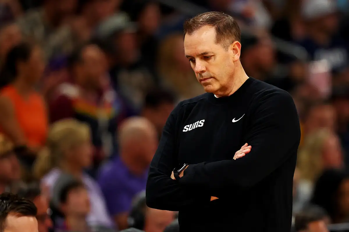 Phoenix Suns coach Frank Vogel during 105-92 loss to LA Clippers 