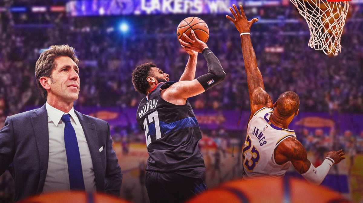 LeBron James Lakers chasedown block Nuggets Warriors Bob Myers