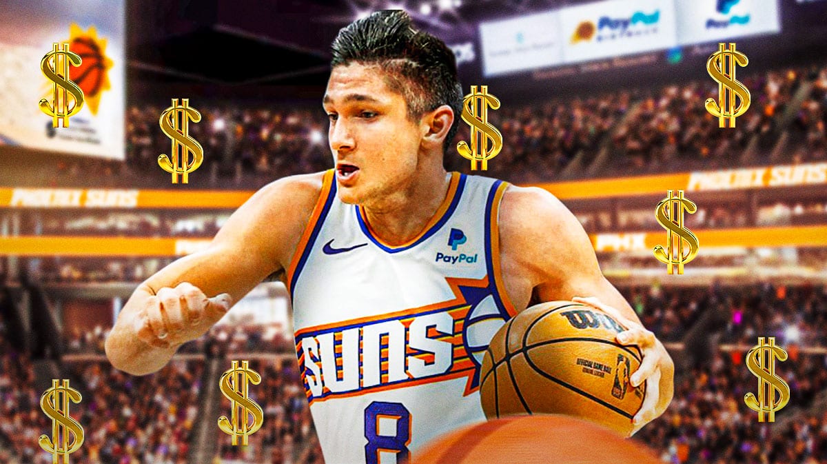 Grayson Allen with money signs.