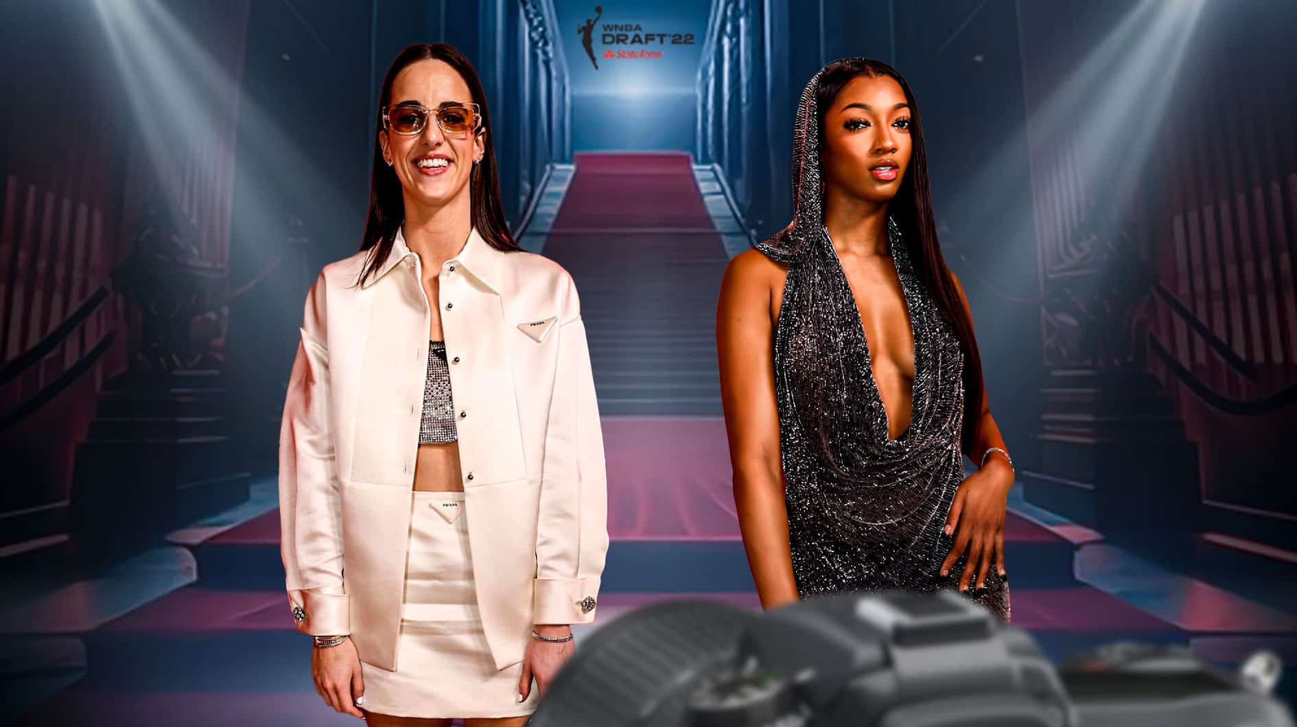 Caitlin Clark, Angel Reese's 2024 WNBA Draft outfits go insanely viral