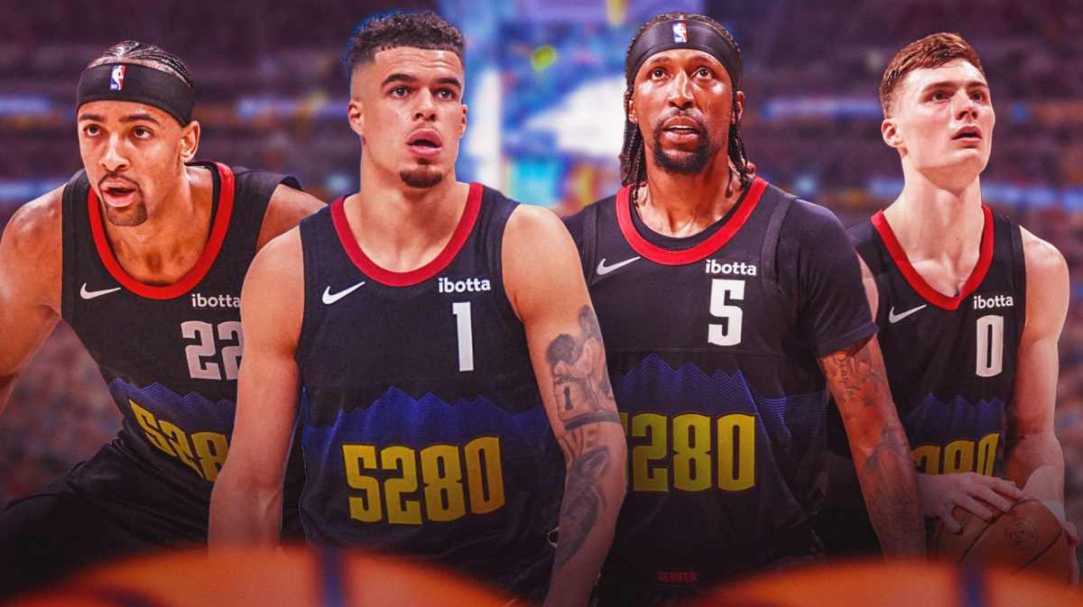 Nuggets' Zeke Nnaji, Michael Porter Jr., Kentavious Caldwell-Pope and Christian Braun