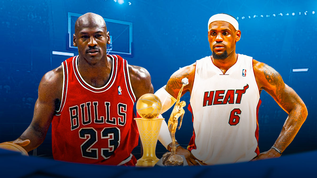 Michael Jordan and LeBron James won an NBA MVP and an NBA titles in the same season.