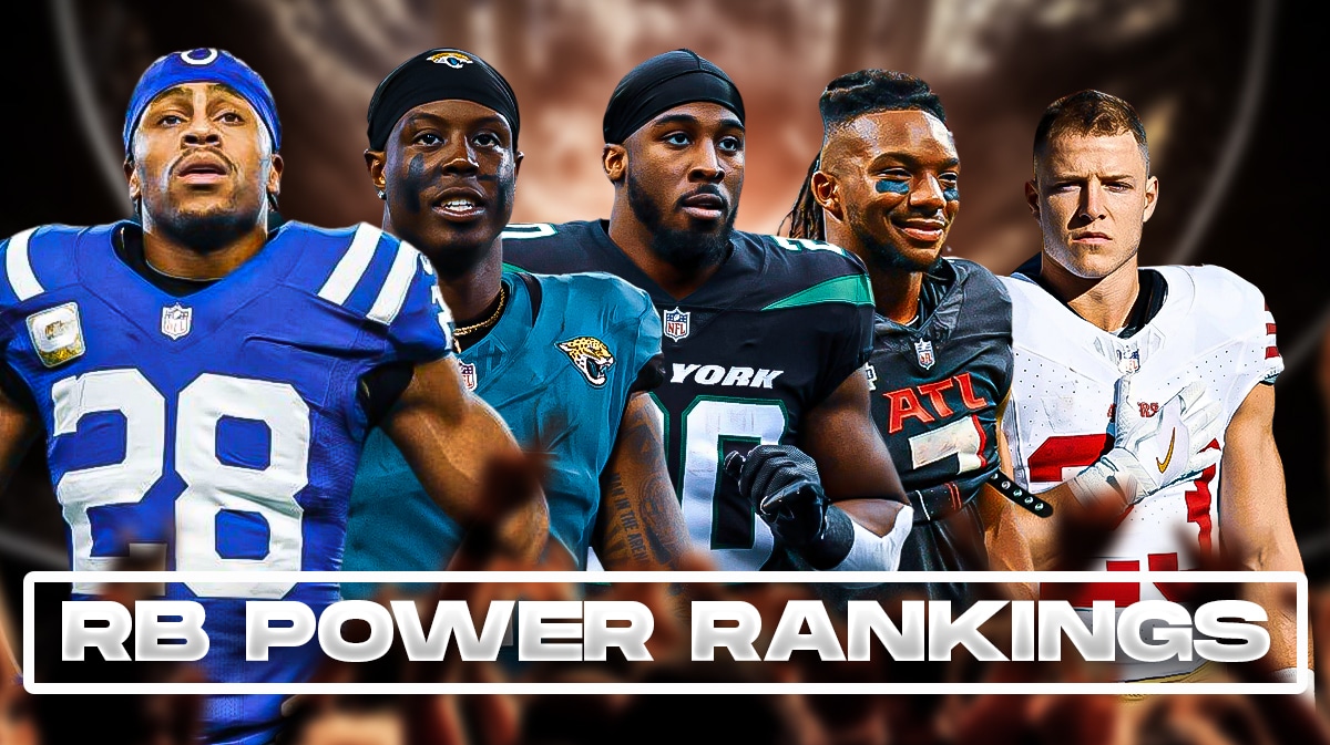 NFL Running Back power rankings, Jonathan Taylor, Travis Etienne, Breece Hall, Bijan Robinson, Christian McCaffrey