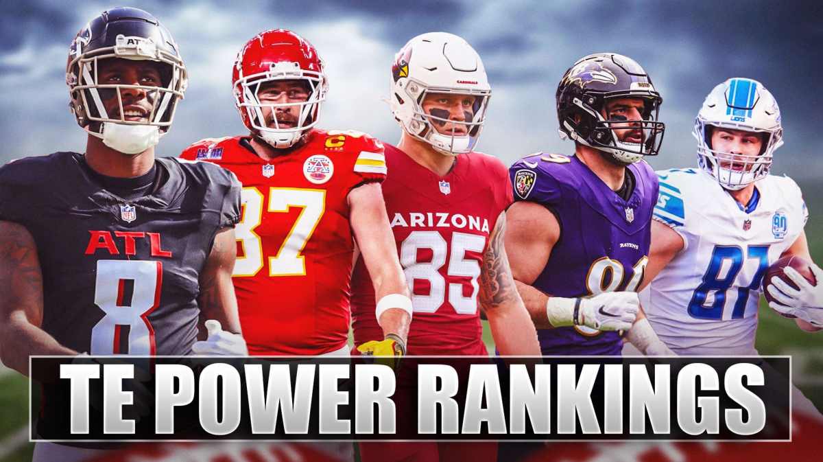 NFL TE Power Rankings, Kyle Pitts, Travis Kelce, Trey McBride, Mark Andrews, Sam LaPorta
