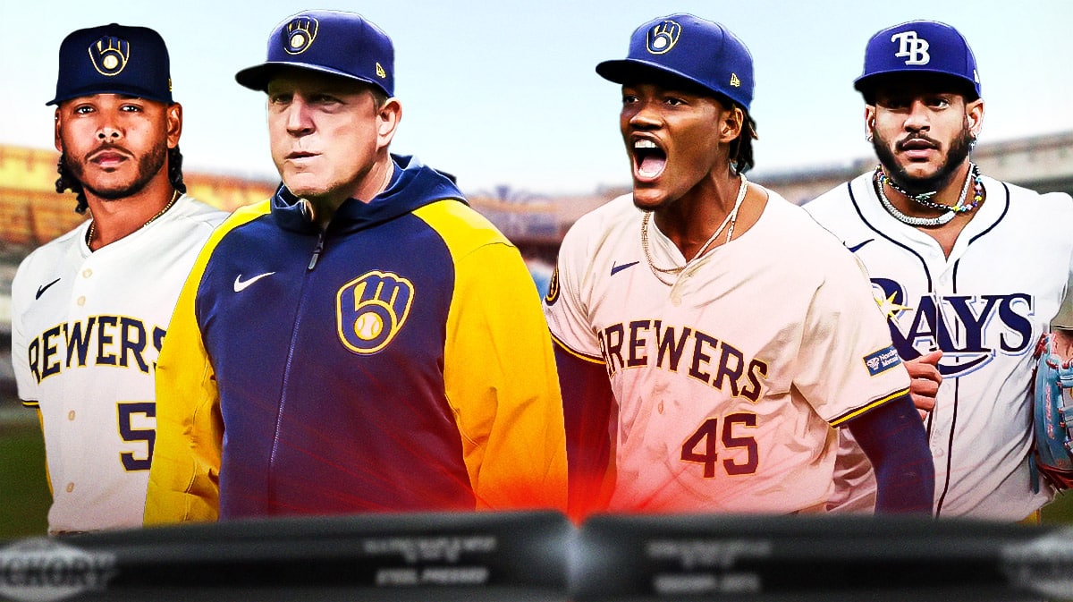 Brewers Pat Murphy, Freddy Peralta and Abner Uribe