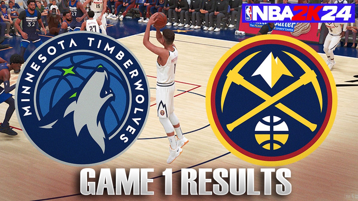Результаты первой игры «Тимбервулвз» против «Наггетс» по данным NBA 2K24