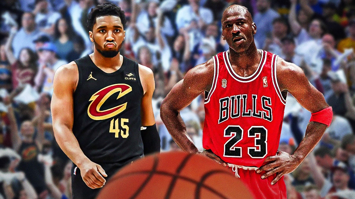 Cavs star Donovan Mitchell, Bulls and NBA legend Michael Jordan