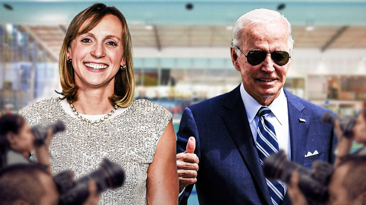 - Swimmer Katie Ledecky and U.S. President Joe Biden