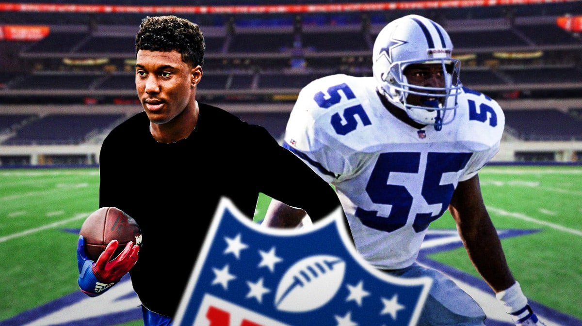 Zay Jones next to his father Robert Jones
