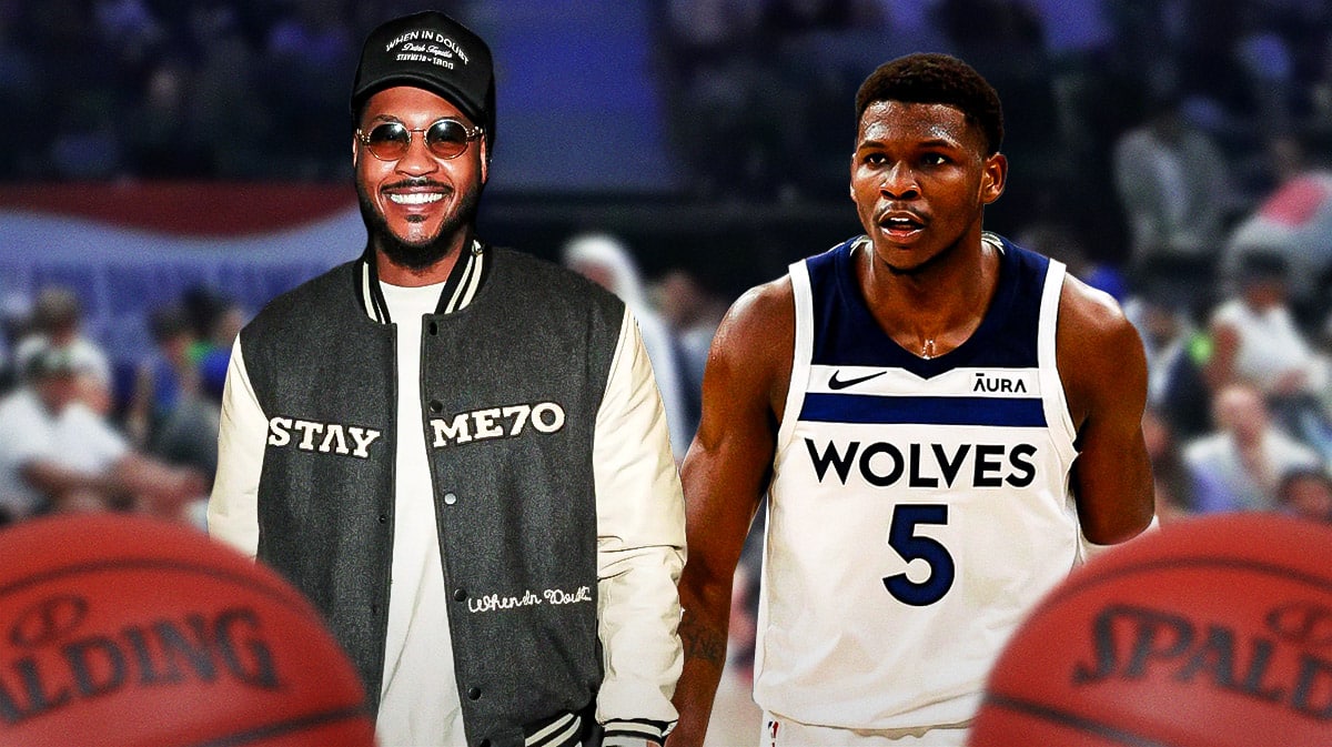 Carmelo Anthony and Anthony Edwards.