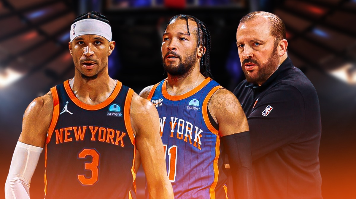 Josh Hart, Jalen Brunson, and Tom Thibodeau